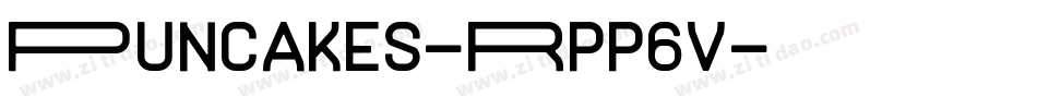 Puncakes-Rpp6V字体转换