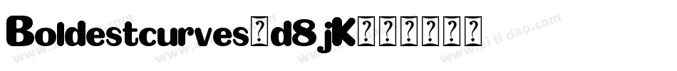 Boldestcurves-d8jK字体转换