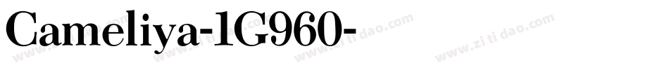 Cameliya-1G960字体转换