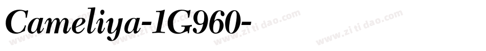 Cameliya-1G960字体转换