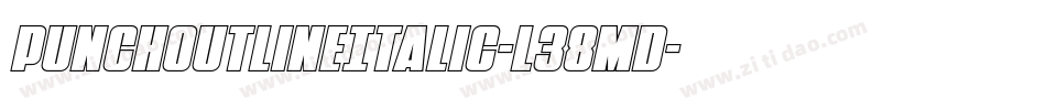 PunchOutlineItalic-L38mD字体转换