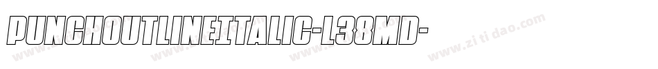 PunchOutlineItalic-L38mD字体转换