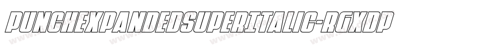 PunchExpandedSuperItalic-rgxdp字体转换
