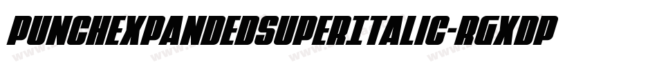 PunchExpandedSuperItalic-rgxdp字体转换