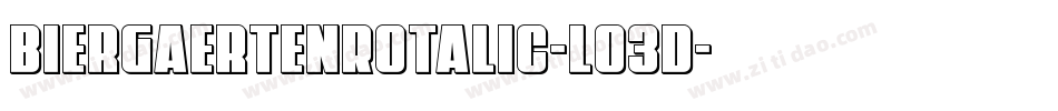 BiergaertenRotalic-lo3d字体转换