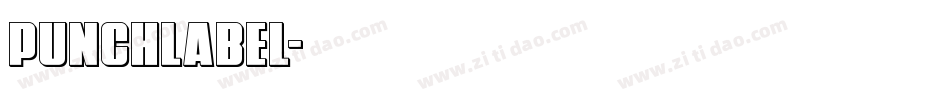 Punchlabel字体转换