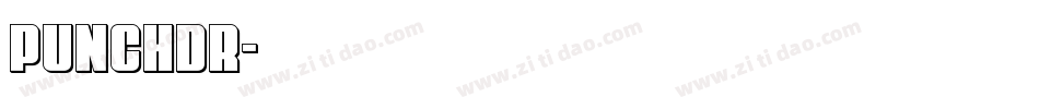 punchdr字体转换