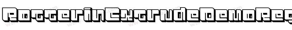 RotterinExtrudeDemoRegular-6YyPA字体转换