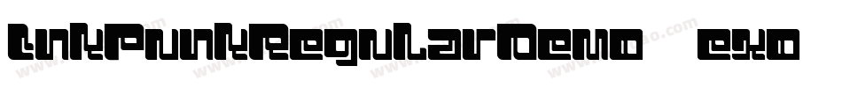 InkPunkRegularDemo-0exo字体转换