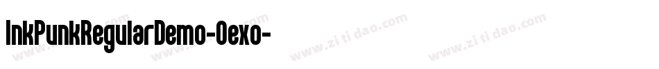 InkPunkRegularDemo-0exo字体转换