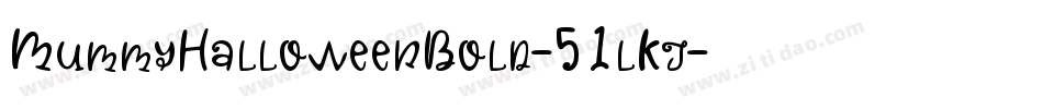 MummyHalloweenBold-51lKj字体转换