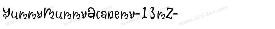 YummyMummyAcademy-13mZ字体转换
