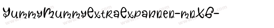 YummyMummyExtraExpanded-mdXG字体转换