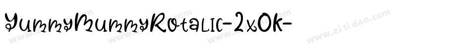 YummyMummyRotalic-2x0K字体转换