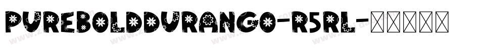 PureBoldDurango-r5rL字体转换