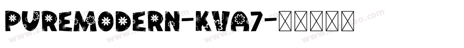 PureModern-Kva7字体转换