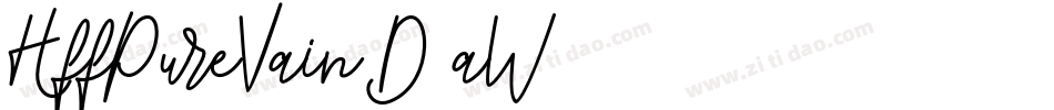 HffPureVain-D6aW字体转换