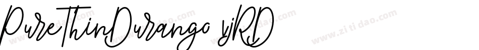 PureThinDurango-vjRD字体转换