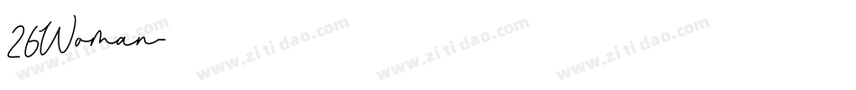 26Woman字体转换