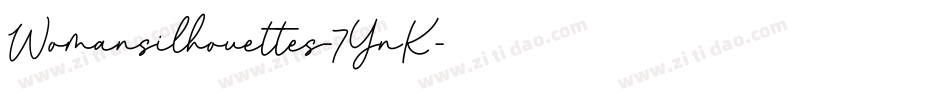 Womansilhouettes-7YnK字体转换