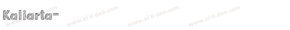 Kaliarta字体转换