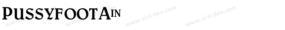 PussyfootA字体转换
