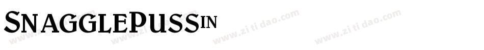 SnagglePuss字体转换