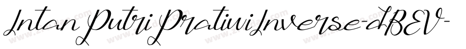 IntanPutriPratiwiInverse-dBEV字体转换