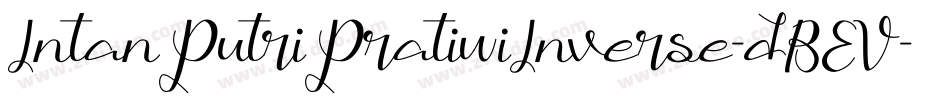 IntanPutriPratiwiInverse-dBEV字体转换