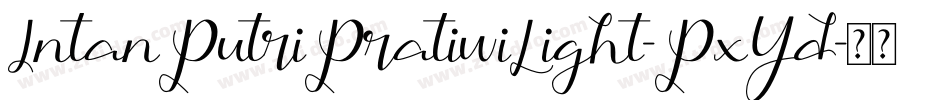 IntanPutriPratiwiLight-PxYd字体转换
