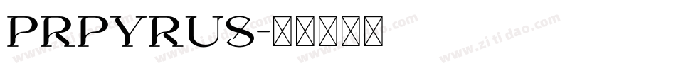 prpyrus字体转换