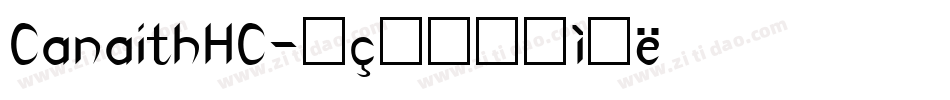 CanaithHC字体转换