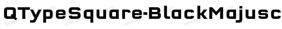 QTypeSquare-BlackMajuscles字体转换