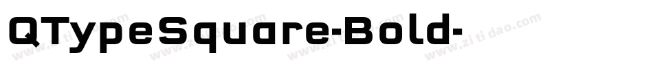 QTypeSquare-Bold字体转换