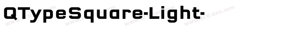 QTypeSquare-Light字体转换 QTypeSquare-Light字体转换