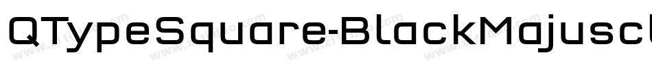 QTypeSquare-BlackMajuscles字体转换