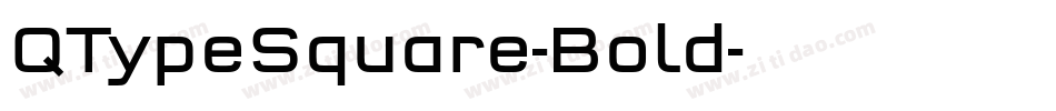 QTypeSquare-Bold字体转换