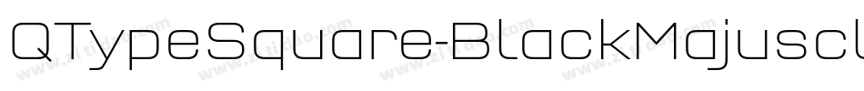 QTypeSquare-BlackMajuscles字体转换
