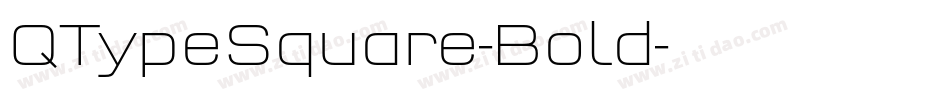 QTypeSquare-Bold字体转换