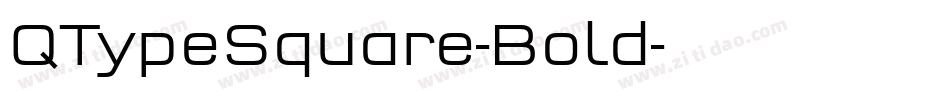 QTypeSquare-Bold字体转换