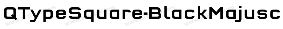 QTypeSquare-BlackMajuscles字体转换