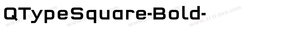 QTypeSquare-Bold字体转换