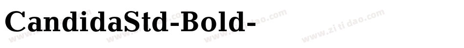 CandidaStd-Bold字体转换