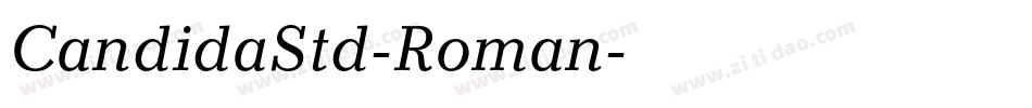 CandidaStd-Roman字体转换