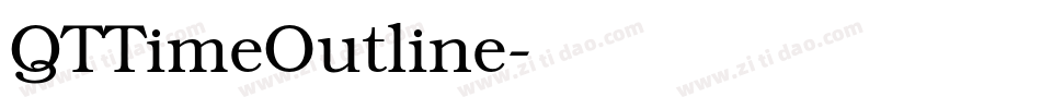 QTTimeOutline字体转换