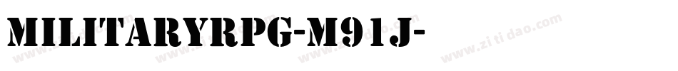 MilitaryRpg-m91j字体转换