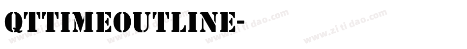 QTTimeOutline字体转换