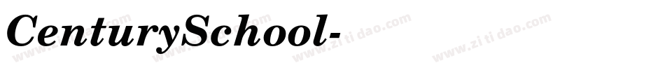 CenturySchool字体转换
