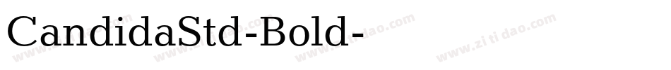 CandidaStd-Bold字体转换