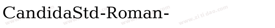 CandidaStd-Roman字体转换